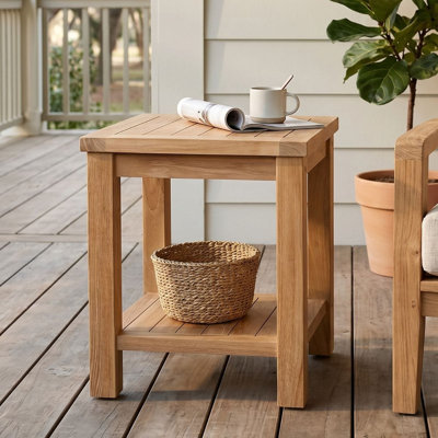  Table d'appoint en teck Grade-A