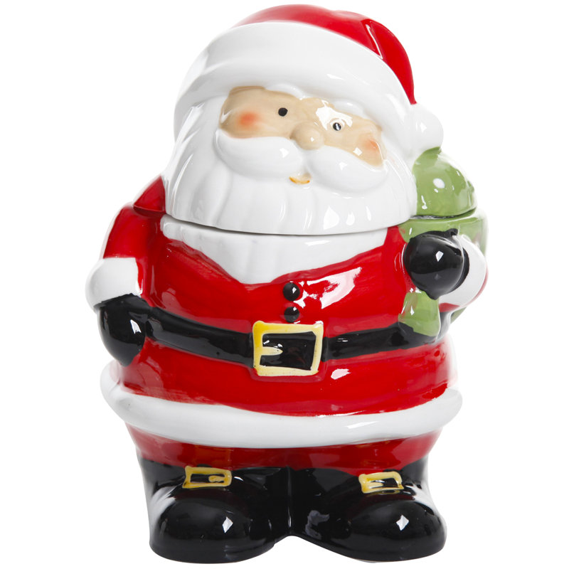 Jovial St. Nick Cookie Jar
