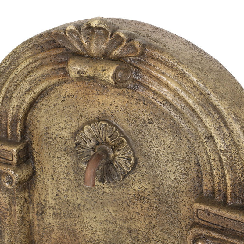 Fontaine de sol 35,25 "de haut résistante aux intempéries avec lumières DEL