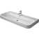 Happy D.2 Ceramic Rectangular Wall Mount Bathroom Sink with Overflow