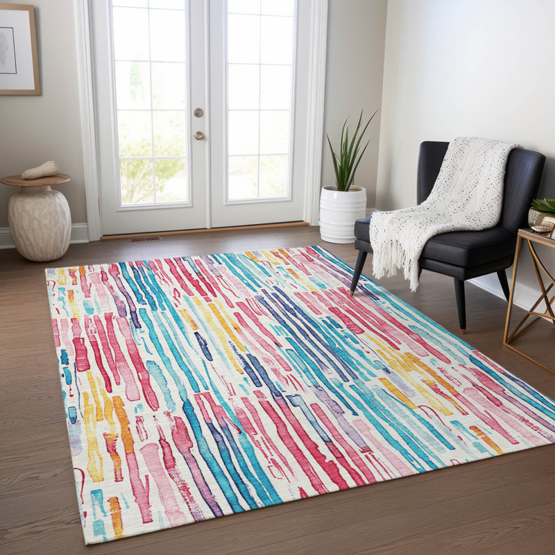 Tapis intérieur / extérieur Caelira Ivory, 2 pi 6 po x 3 pi 10 po