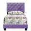 Lit simple mauve pour espaces élégants