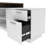 L-Shaped Executive Desk with Power Outlet-982149738