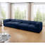 Canapé modulaire modulaire avec rangement, dossier cylindrique et accoudoirs, siège profond, confortable et durable pour le salon, canapé 4 places, bleu-1103145930