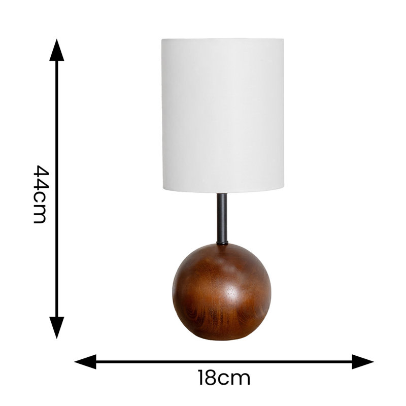 Brandon Wood Table Lamp, Yes