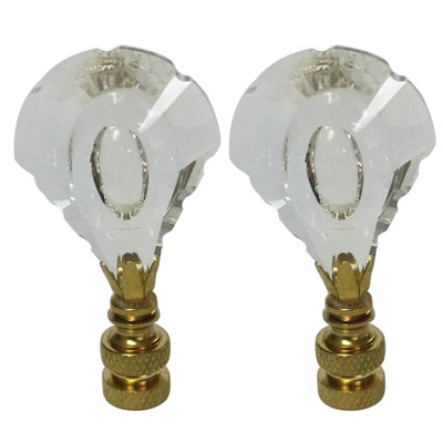 Designer Cut K9 Crystal Lamp Finial