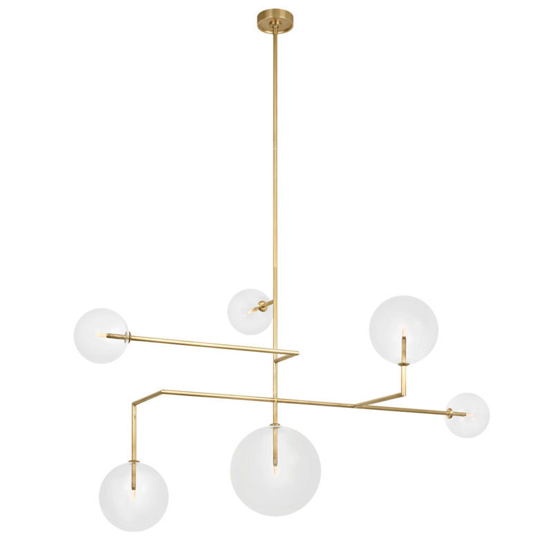 Linnea 6 - Light Metal LED Chandelier by AERIN