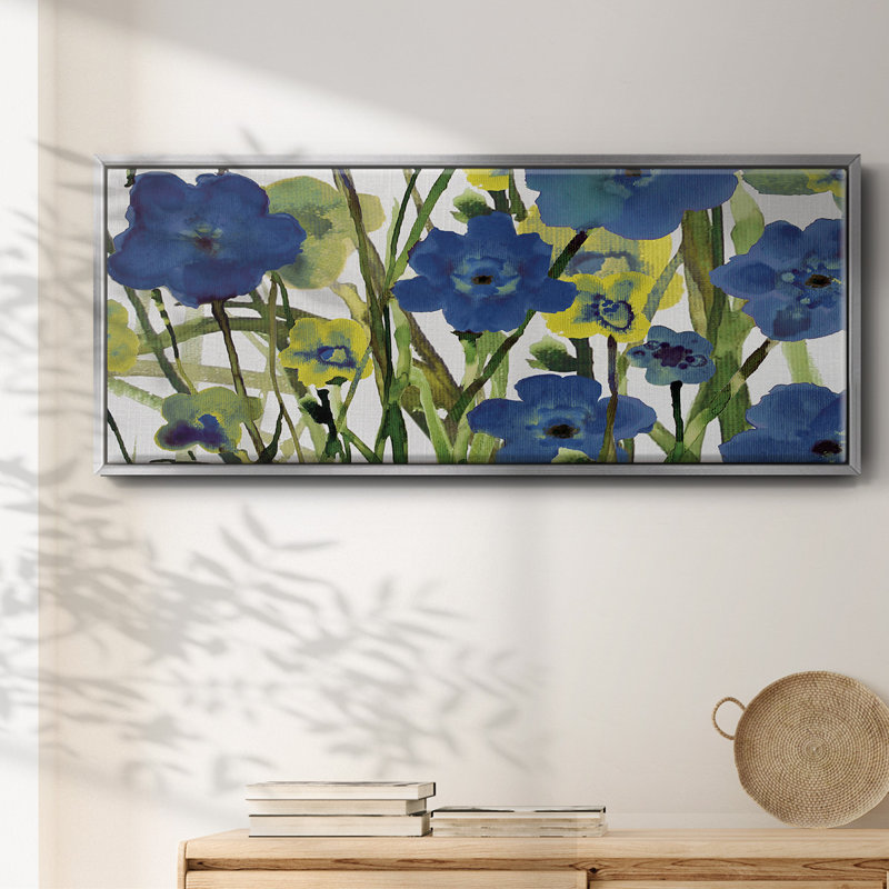 Cueillette de fleurs - Toile encadrée, H 12 po x l 30 po