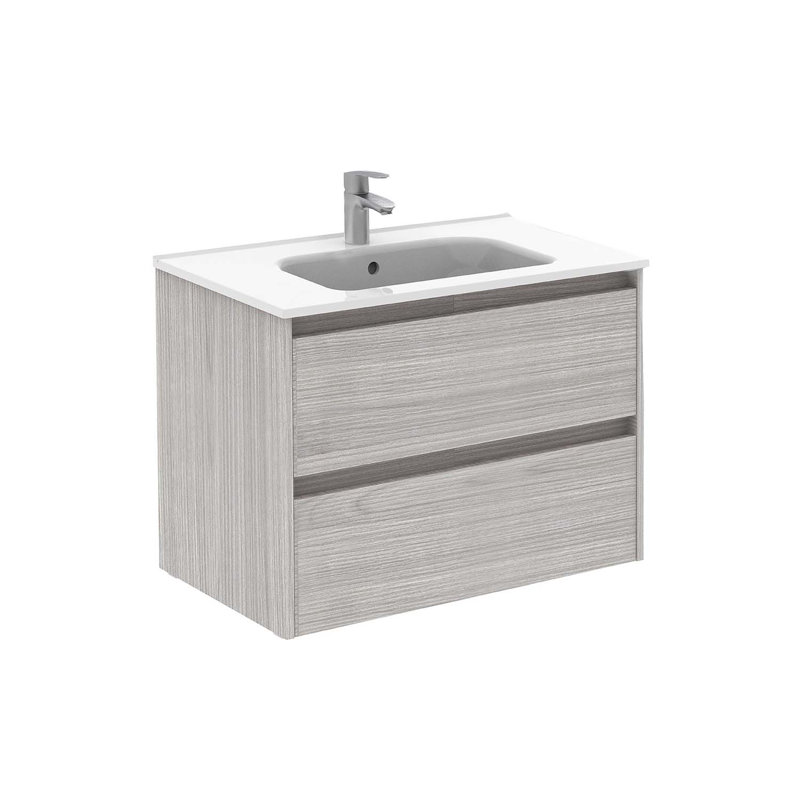 Ensemble de meuble-lavabo mural simple 32 "Mallie, Gris sable