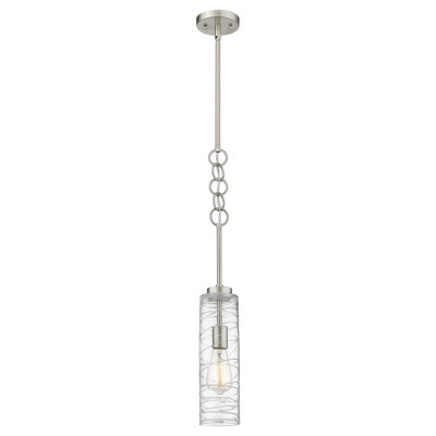 Luminaire suspendu cylindrique à 1 lumière Allisia