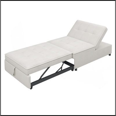 4-In-1 Sofa Bed, Chair Bed, Multi-Function Folding Ottoman Bed With Storage Pocket And USB Port For Small Room Apartment,Living Room,Bedroom,Hallway