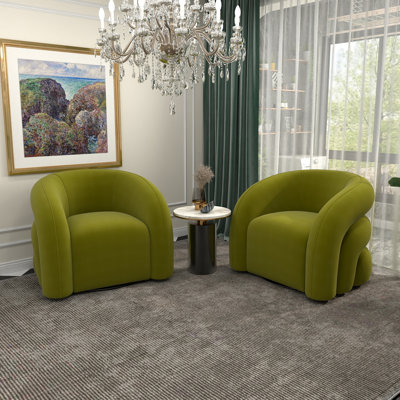 Briggette Upholstered Swivel Barrel Chair