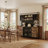Office Cabinet With Rustic Style And Metal Frame