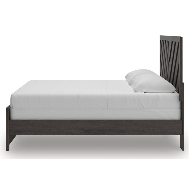 Haley King Panel Bed, Gray, King