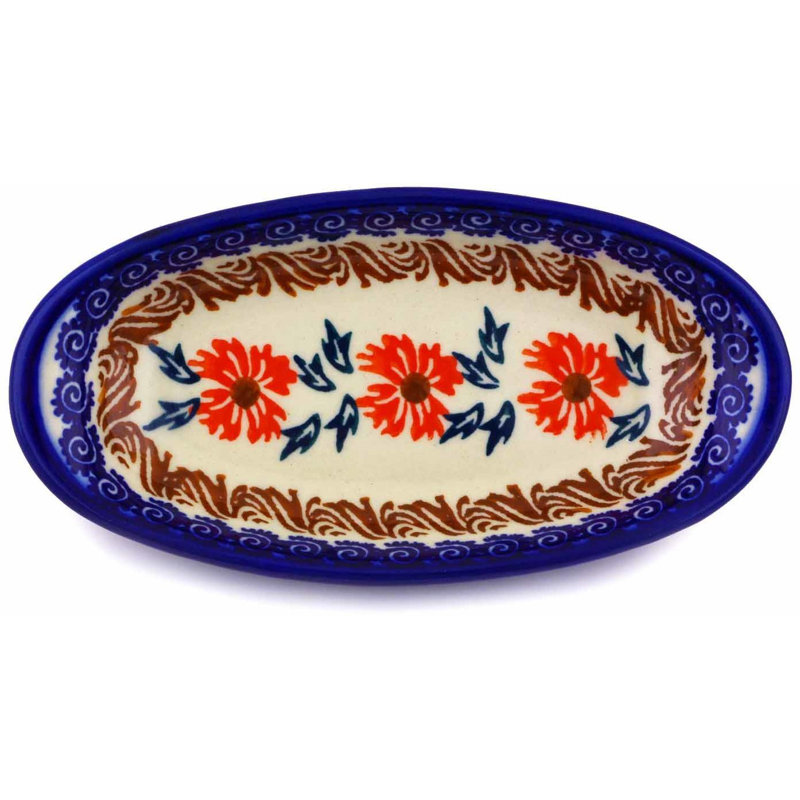 Desserte condiment bleuet, H 0,98 po x l 5,71 po x P 2,87 po