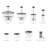 Kingsville 5 - Light Dimmable Tiered Chandelier-298631127