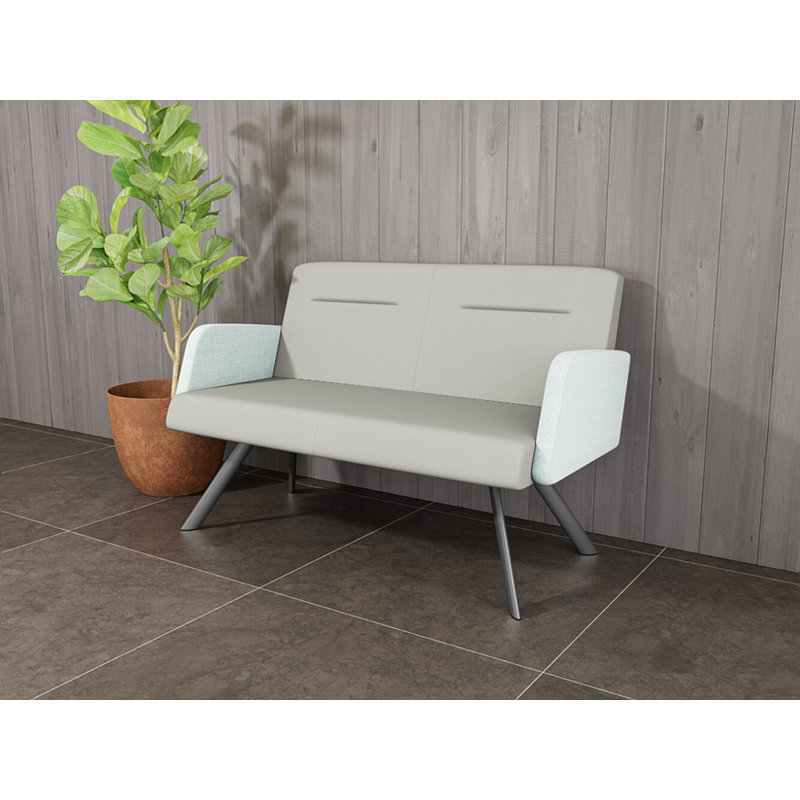 Causeuse Willow, Argent argent, Patriot Plus colombe / écume de mer chambray, Yes