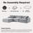 105'' Modular Sectional Sofa Couch