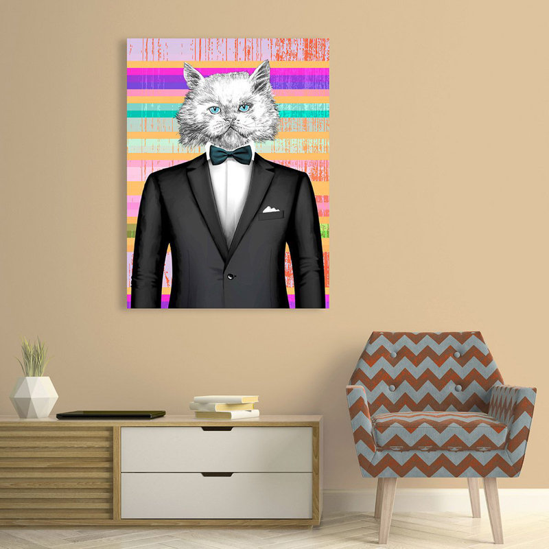 The Gentleman by Matt Spencer - Wrapped Canvas Print, 80cm H x 60cm W x 4cm D