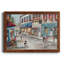 Café pittoresque - peinture sur toile encadrée-806599517-806599514