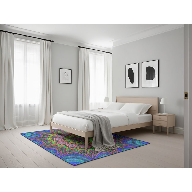 Tapis bleu, Rectangle 5 pi x 7 pi