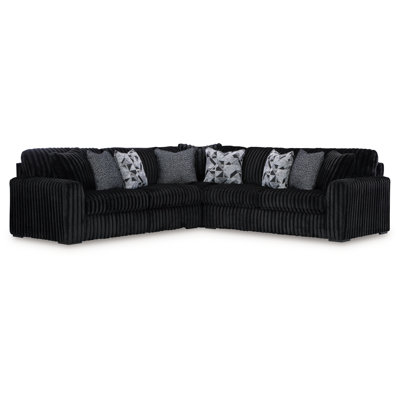 Midnight-Madness Onyx 3-Piece Sectional