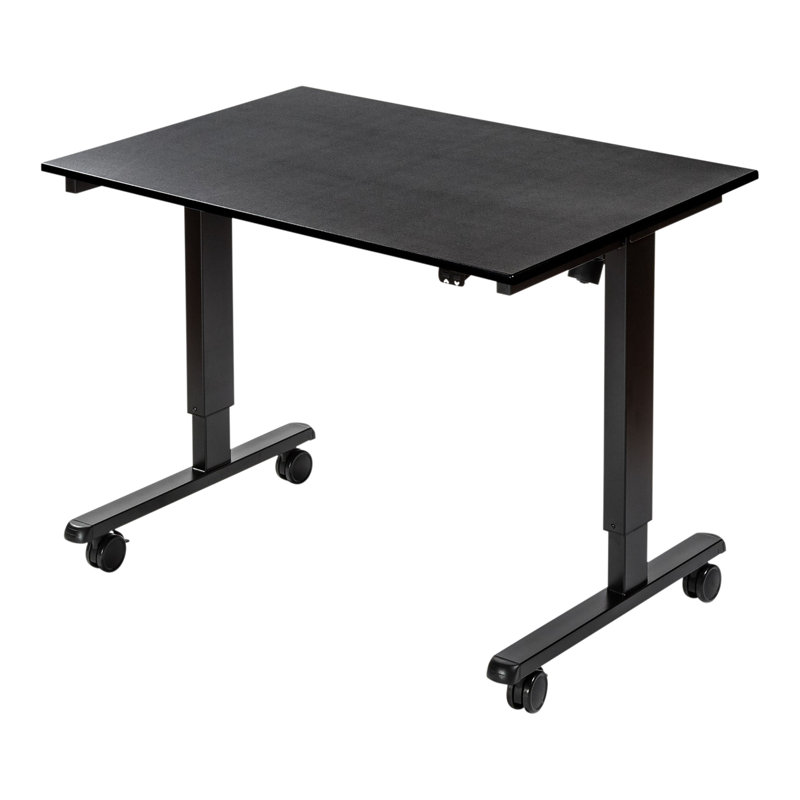 Bureau debout à hauteur ajustable électrique, Noir, H 27,25 po x l 47,25 po x P 29,5 po