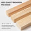 Table de bureau 55,12 po en bois massif brun de qualité supérieure-129229929