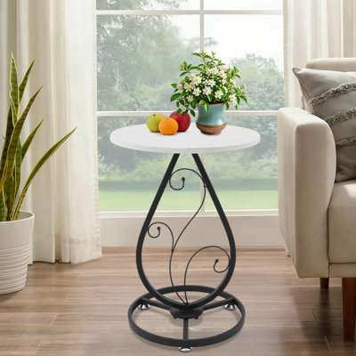 Round Side Table End Table