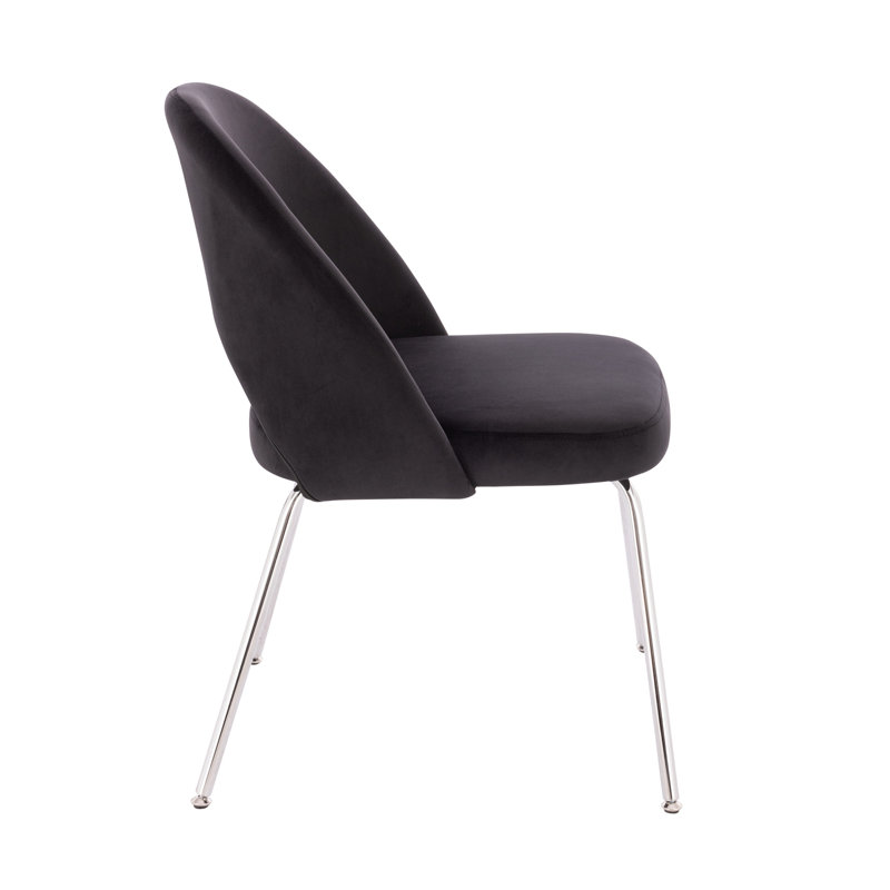 Sandy Chrome Chair, Black, 1