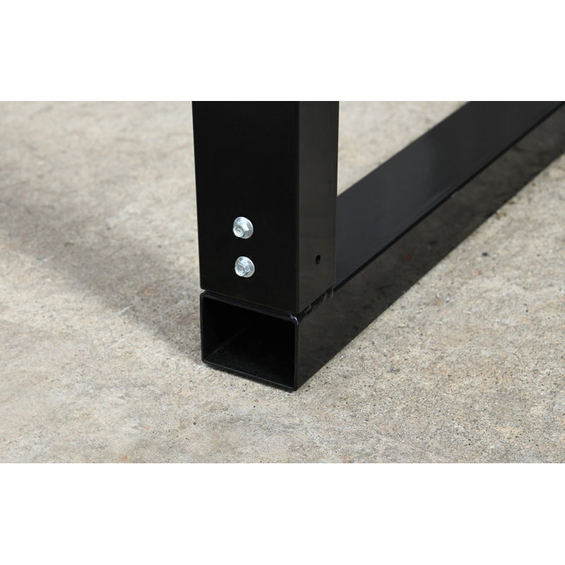 Charcoal Galvanized Steel Peak Roof Carport Kit, 14' x 24'