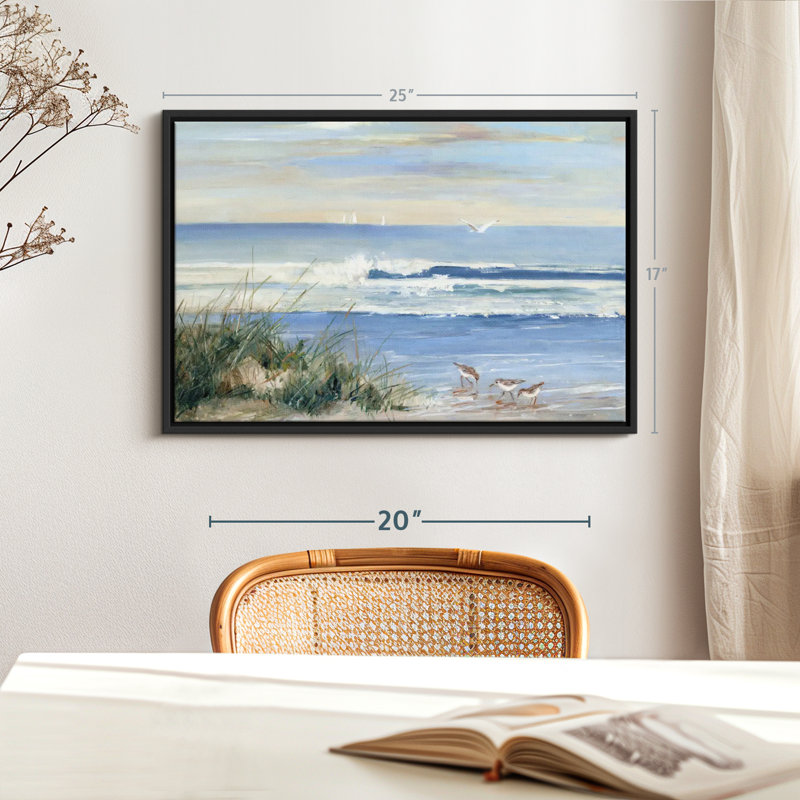 Beach " Beach Combers Wall Art ", 17" H x 25" W
