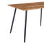 Table de salle à manger minimaliste moderne de 119 cm (47 pouces) en MDF couleur bois, pieds en métal. Petite table pouvant accueillir de 4 à 6 personnes (idéale pour la maison et la cuisine). Convient également comme bureau d'ordinateur ou table de cuisine.