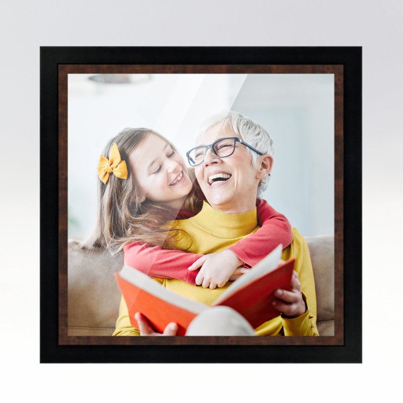 Benedita Solid Wood Picture Frame, Brown, 18" W x 18" H