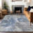 Theodara Denim Washable Indoor-Outdoor Rug - LOOMLAN-1260915765