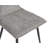 47.2” Round Dining Set With Glass Top Metal Base And 4 Gray Fabric Chairs For Kitchen Dining Living Room