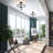 Vauxhall Glass Semi Flush Mount