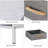 3-Piece Bedroom Sets, Floating Bed Frame with LED Headboard and 2 3-Drawer Nightstand Set-447775933-447775932