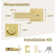 Mega Handles ROBELL Reversible Entry Door Lever and Single Cylinder Deadbolt Lock Combo Pack | Modern Keyed Lever | Keyed Alike Pack of 3