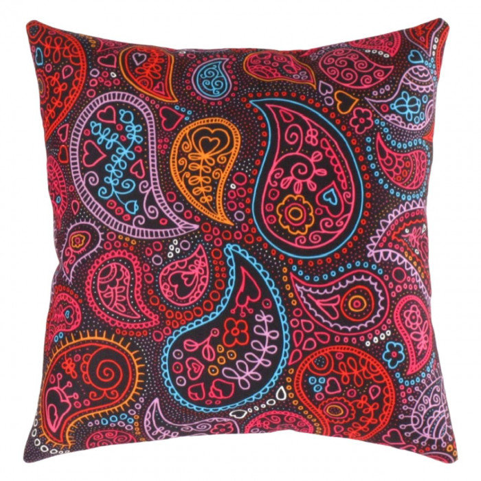 Coussin décoratif en velours Pasargad 16 po x 16 po