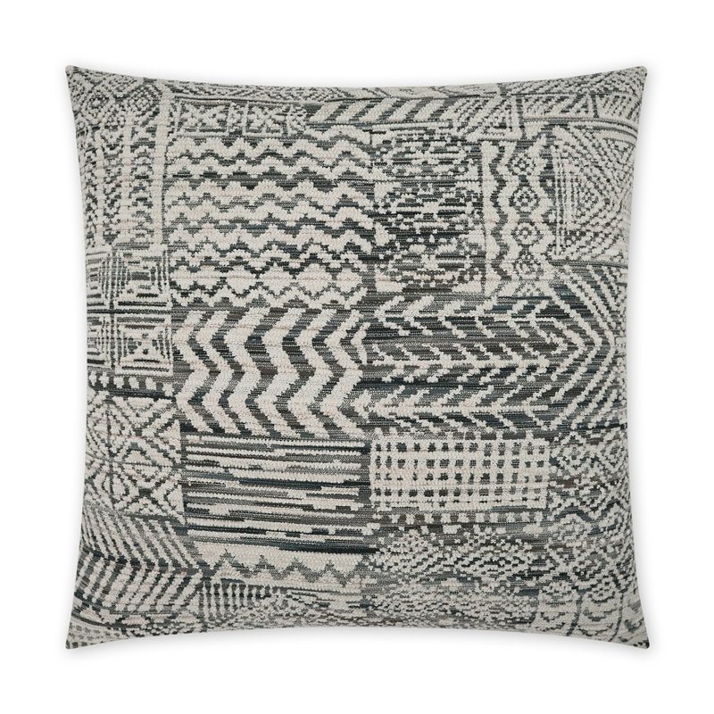 Coussin Hallston, Gris anthracite, Carré 36 po