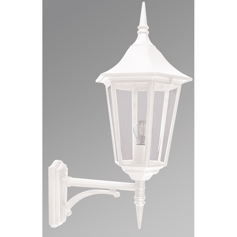 Valencia Large Wall Lantern, 62cm H x 25cm W x 33cm D, Black/Gold