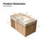 Meuble-lavabo moderne avec lavabo simple brillant, plateau de table en pierre frittée avec jolis armoires en bois, pré-assemblé-1352743170-1352743172