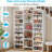 Fourteen-Tier Shoe Storage Cabinet with High-Capacity Open Cubbies