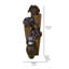 RUSTIC POURING JUGS FOUNTAIN WITH 3 COOL WHITE LED LIGHTS