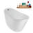 59" Streamline Soaking Freestanding Tub and Tray With Internal Drain-102287918
