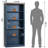 70" Tall Bookshelf,5-Tier Thick Wooden Book Shelf With Adjustable Shelves,Free Standing Farmhouse Bookcase With Open Display Storage,Floor Vintage Bookshelves For Living Room,Office-703091910-703091915