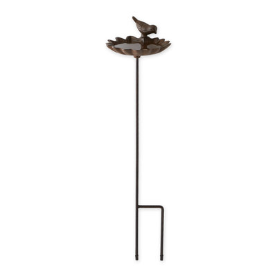 Iron Single Tier Birdbath