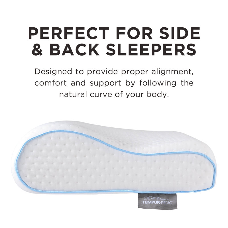 TEMPUR-Neck™ + Cooling Extra Firm Pillow, Small Profile, 2 Pack