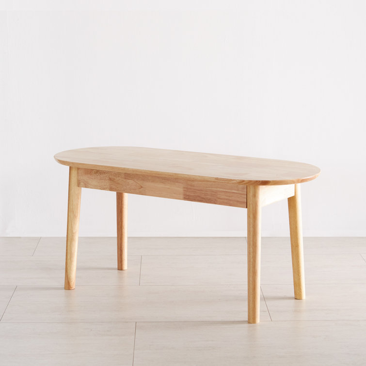 Jaiseon Mid-century Modern Round Solid Wood Bench